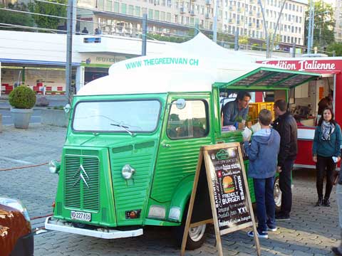 Green Van Food Truck, Lausanne