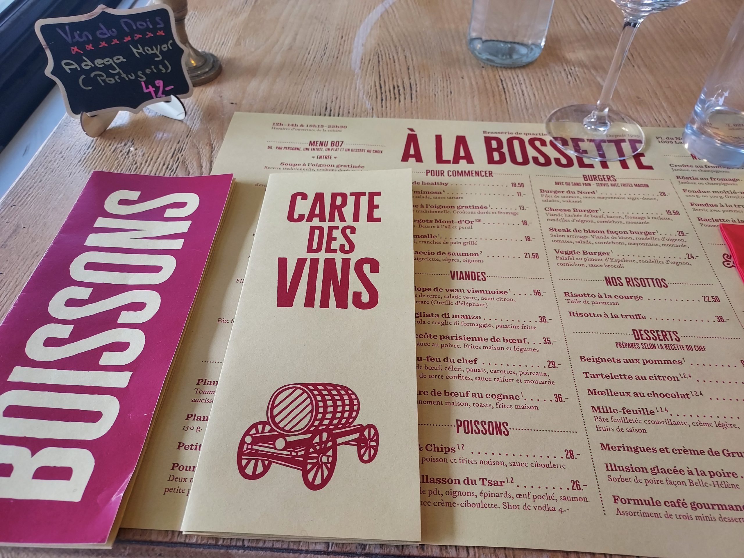 Restaurant A La Bossette, Lausanne