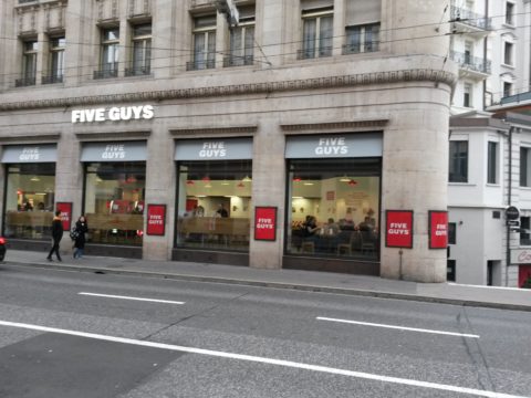 Restaurant Five Guys, Lausanne